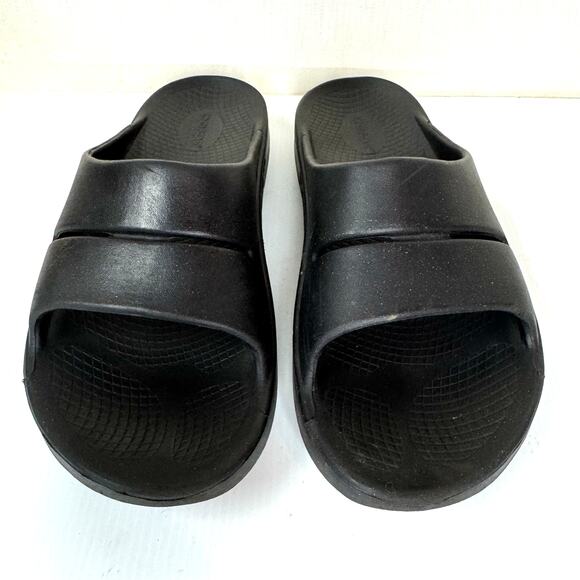 OOFOS OOahh Slide Sandal Black Sz M11/W13 Sport Recovery Orthopedic Athleisure - Picture 2 of 10